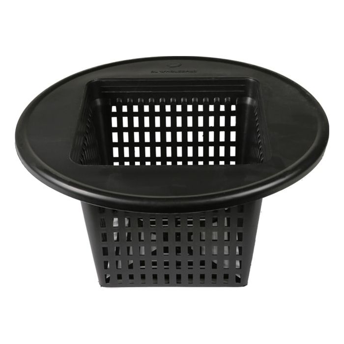 Grow1 Injection Square Mesh Pot 5 gallon Bucket Lid Black 6 inch 1/ each