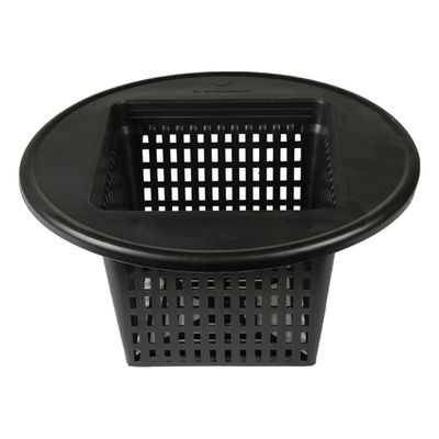 Grow1 Injection Square Mesh Pot 5 gallon Bucket Lid Black 6 inch 1/ each