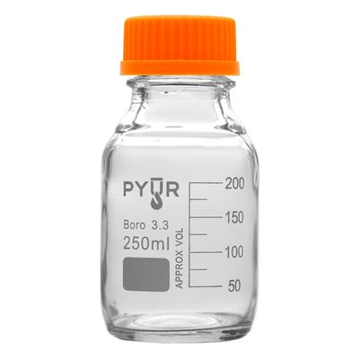 Pyur Glass Storage Bottle with GL45 Screw Cap