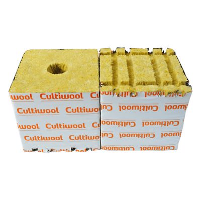 Cultilene Cultiwool Rockwool Block with Optidrain, Liner, Hole
