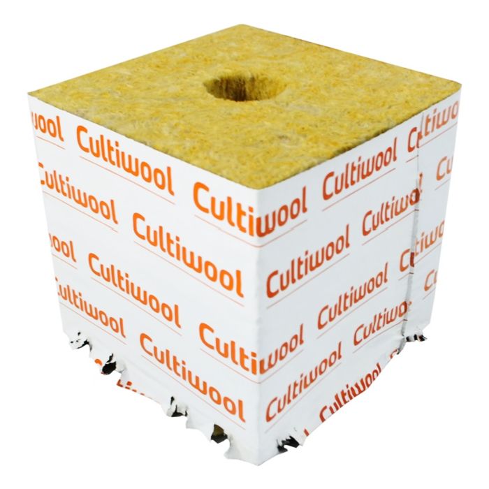 Cultilene Cultiwool Rockwool Block with Optidrain, Liner, Hole