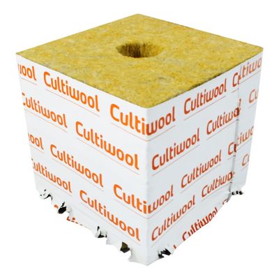Cultilene Cultiwool Rockwool Block with Optidrain, Liner, Hole