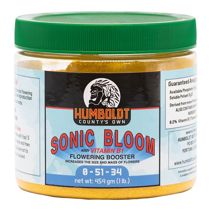 Humboldt County's Own Sonic Bloom Bud Booster with B Vitamin Complex 0-51-34