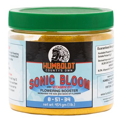 Humboldt County's Own Sonic Bloom Bud Booster with B Vitamin Complex 0-51-34