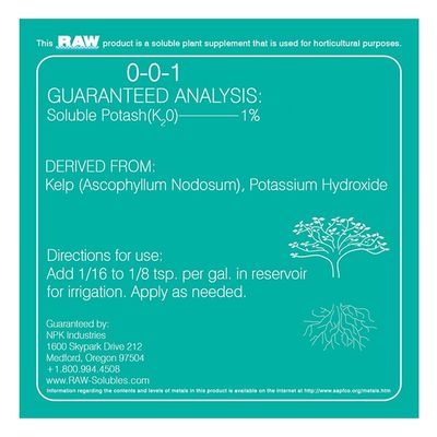 NPK Industries RAW Kelp 0-0-9