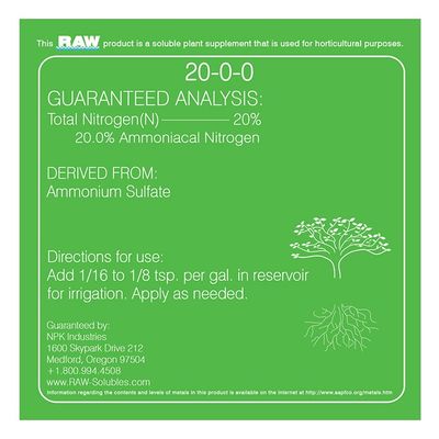 NPK Industries RAW Nitrogen 20-0-0