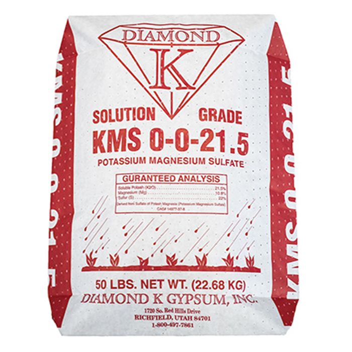 Diamond K KMS Fines K-Mag Organic Potash 0-0-21.5 50 pound 23 kilogram 1/ each