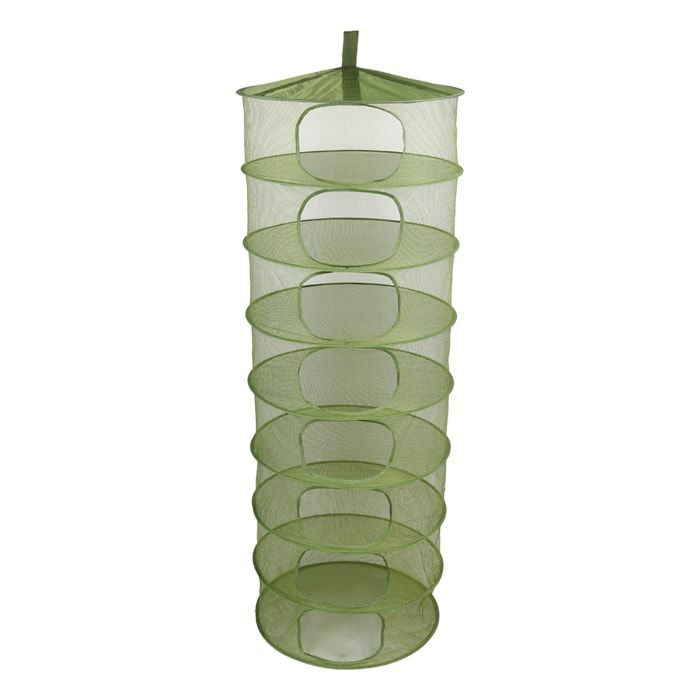 Grow1 Drying Rack Round Collapsible 8 Layer Partially Enclosed