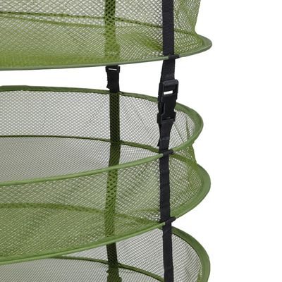 Grow1 Drying Rack Round Collapsible 8 Layer with Clips 2 foot