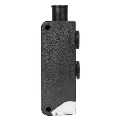Grow1 Microscope Magnifier LED Illuminated with Fabric Carrying Pouch fits in Pocket 60x, 100x magnification 1.2 wide x 3.2 tall inch use 3 batteries LR1130 (included) Grow1 Microscope Magnifier LED Illuminated with Fabric Carrying Pouch fits in Pocket 60x, 100x magnification 1.2 wide x 3.2 tall inch use 3 batteries LR1130 (included)