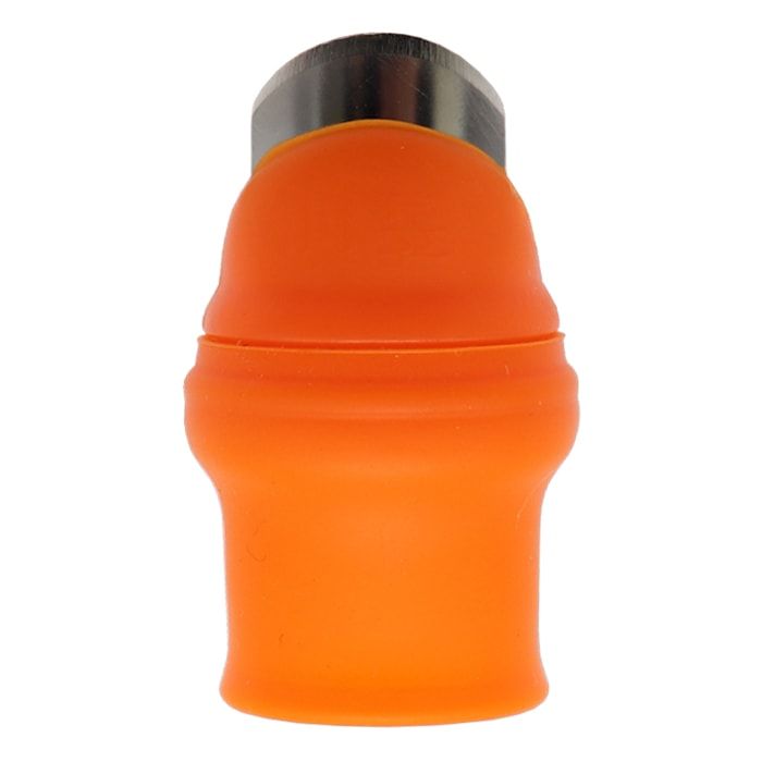 Grow1 Orange Deleafer Knife Finger Silicone