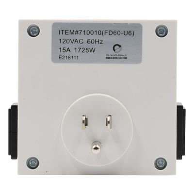 Grow1 Timer Digital Dual Outlet 1 minute minimum up to 8 cycles/ day 120 volt 15 amp