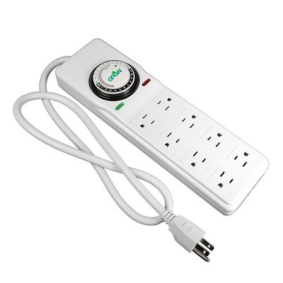 Grow1 Power Strip 8 Outlet with Timer
