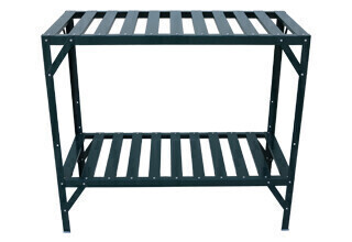 Grandio Powder Coated Steel Potting Bench 2 Tier 43.3 wide x 38.5 high x 20 deep inch 1/ each