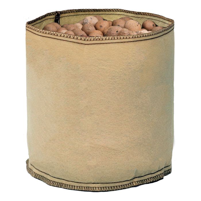 Grow1 Round Fabric Pot Tan no Handles