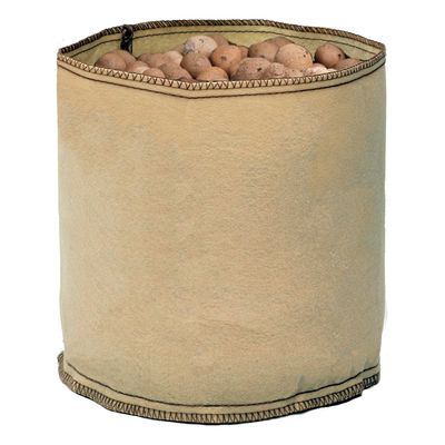Grow1 Round Fabric Pot Tan no Handles