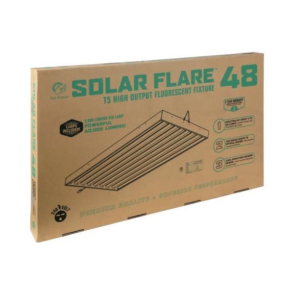 Solar Flare T5 Fluorescent Light System Complete Fixture 4 foot 8 lamp 240 volt