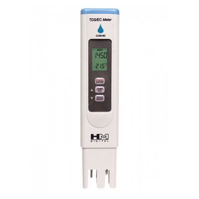 HM Digital HydroTester Water Resistant Meter TDS/EC/Temp Pen Style COM-80