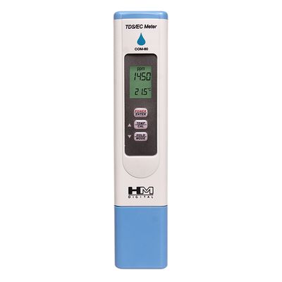 HM Digital HydroTester Water Resistant Meter TDS/EC/Temp Pen Style COM-80