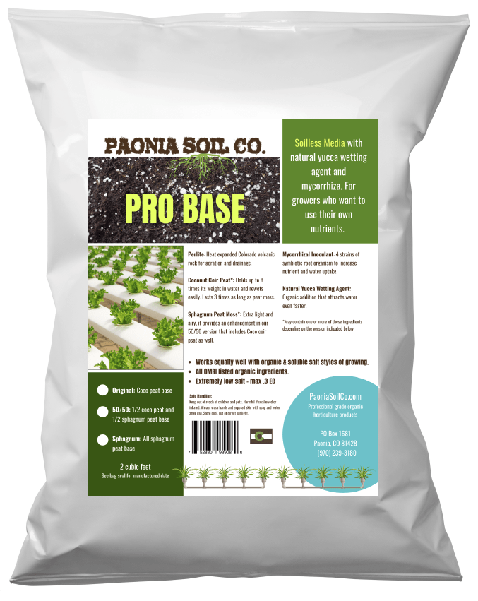 Paonia Soil Pro Base 50/50 Coco Peat Base