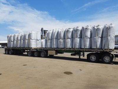 OBS Biochar Raw Carbon Soil Amendment 54 cubic foot 2 cubic yard 550 pound 2 totes/ skid