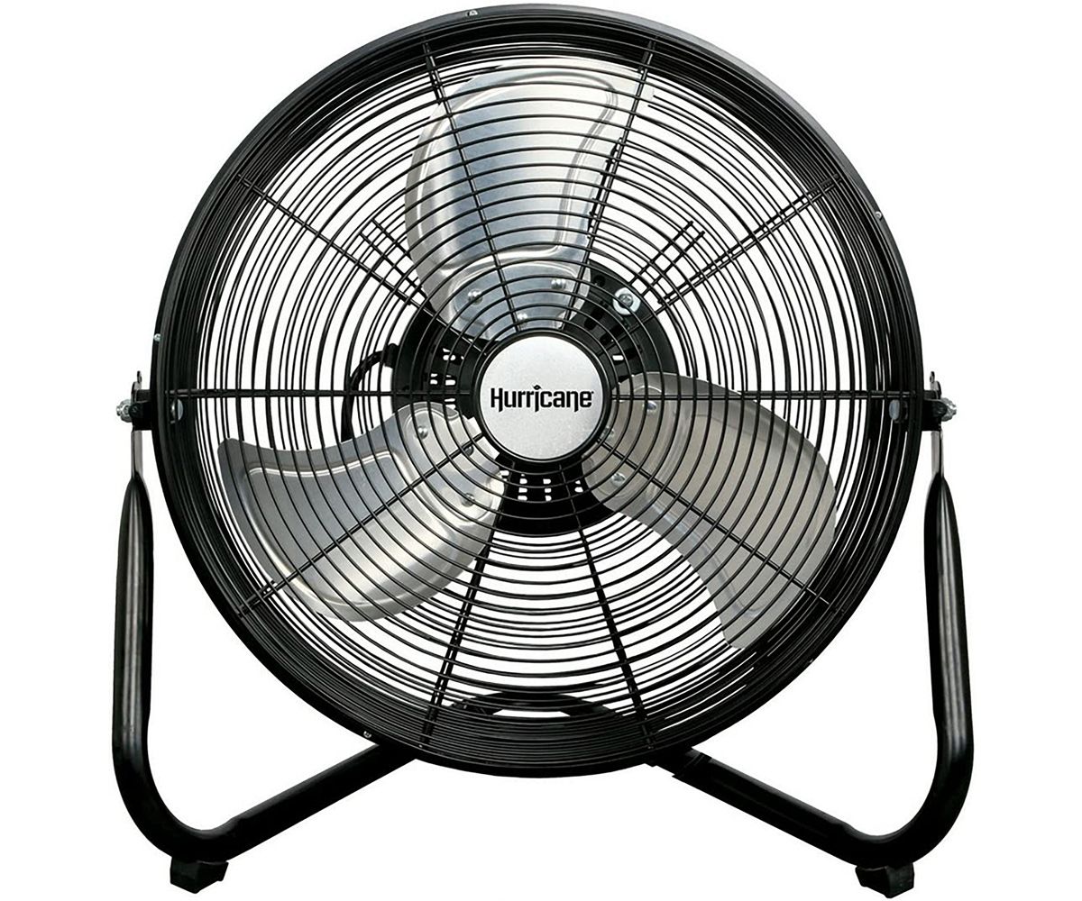 Hurricane Orbital Wall Mount or Floor Fan Heavy Duty Metal 360 Degree Rotation 16 inch 3800 CFM