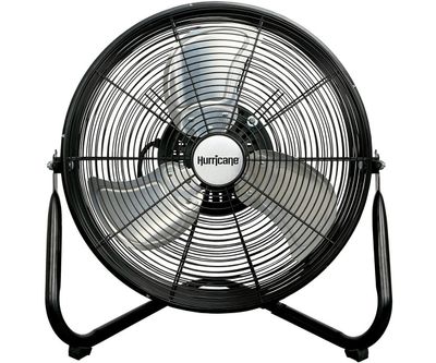 Hurricane Orbital Wall Mount or Floor Fan Heavy Duty Metal 360 Degree Rotation 16 inch 3800 CFM