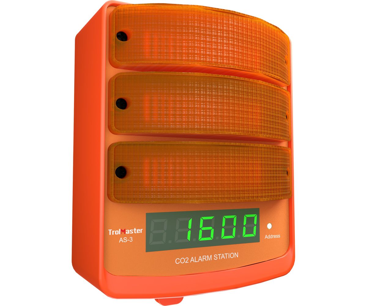 TrolMaster CO2 Alarm Station Amber Light AS-3