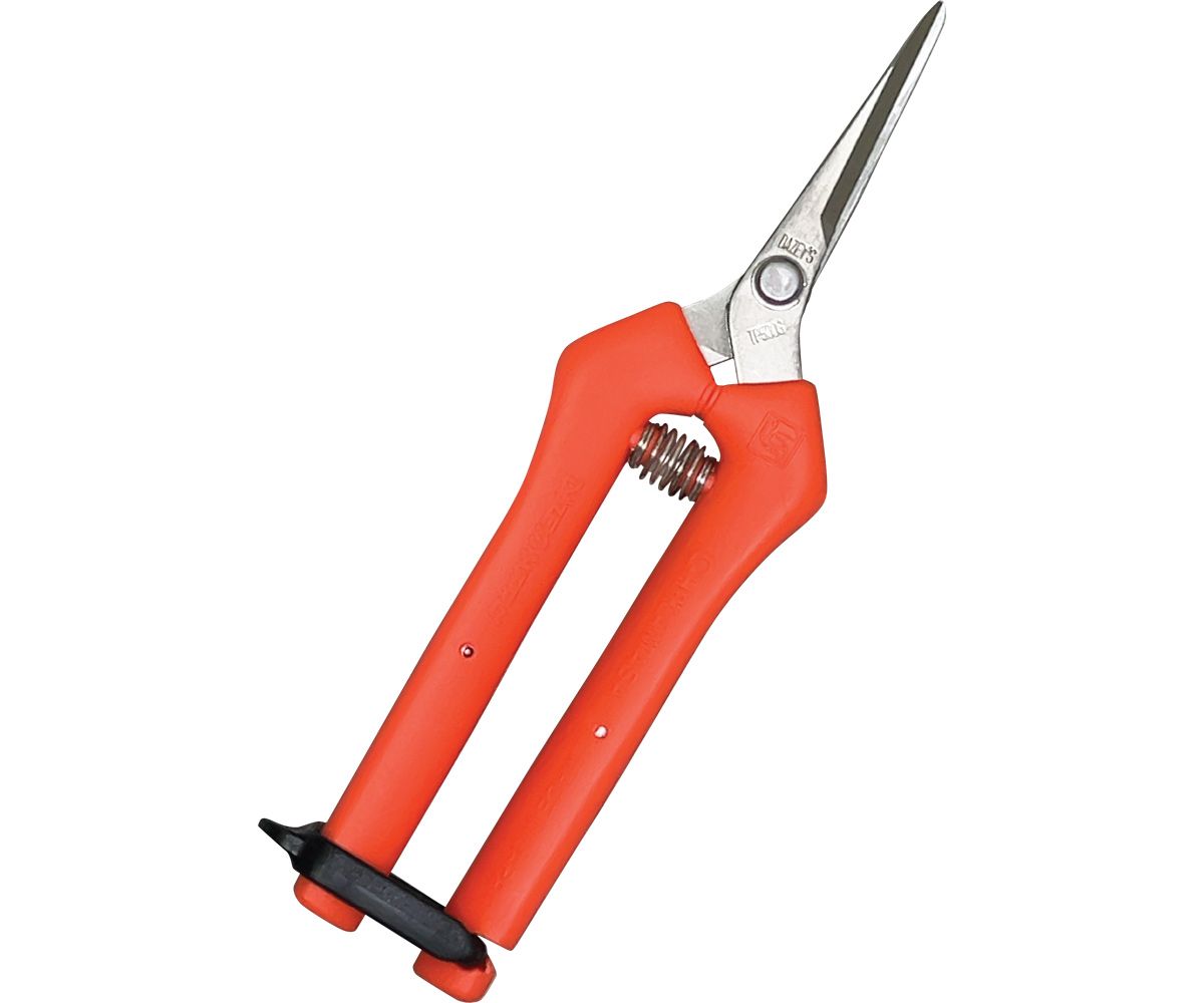 Chikamasa Spring-loaded Curved Pruners no Fluorine TP-500SR
