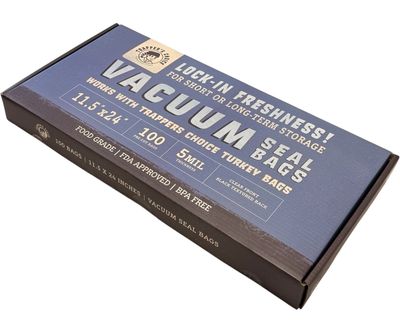 Trapper's Choice Vacuum Seal Bags Black/Clear