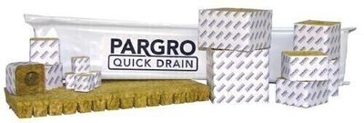 Grodan Pargro Quick Drain Rockwool Block with Liner, Hole 1.5x1.5x1.5 inch Wrapped 45 blocks/ pack