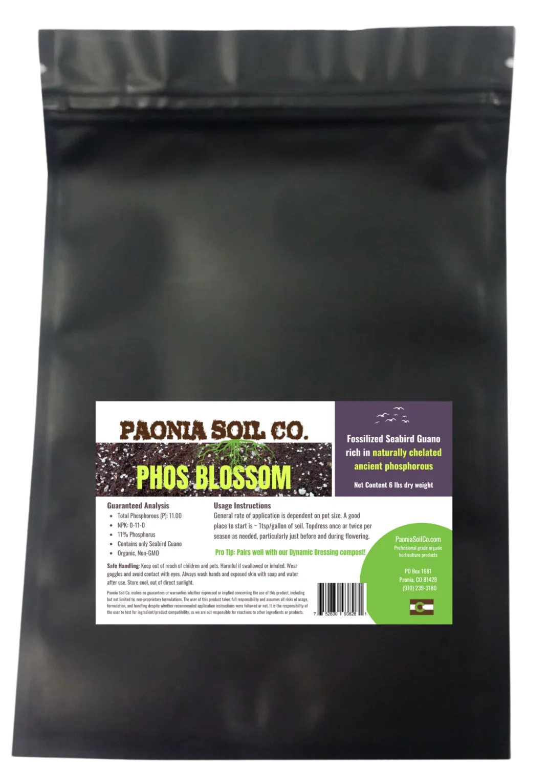 Paonia Soil Phos Blossom Fossilized Seabird Guano Organic Bloom Booster