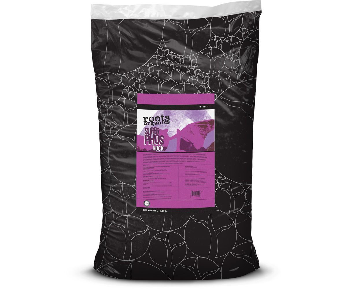 Aurora Innovations Roots Organics Super Phos Rock 0-9-0 55 pound 25 kilogram 1/ each
