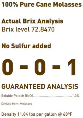 Green Air Molasses Sugar Cane Unsulfured Brix Blackstrap Thick Syrup 0-0-1