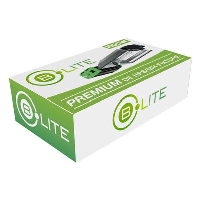 B.Lite HID HPS/MH Premium Doubled Ended DE Fixture with Ballast, Reflector, &amp; HPS Lamp