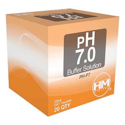 HM Digital Solution pH 7.0 Calibration 20 milliliter 20/ pack