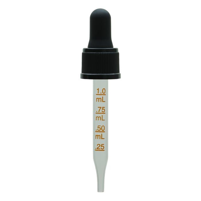 Pyur Amber Glass Tincture Graduation Dropping Bottle