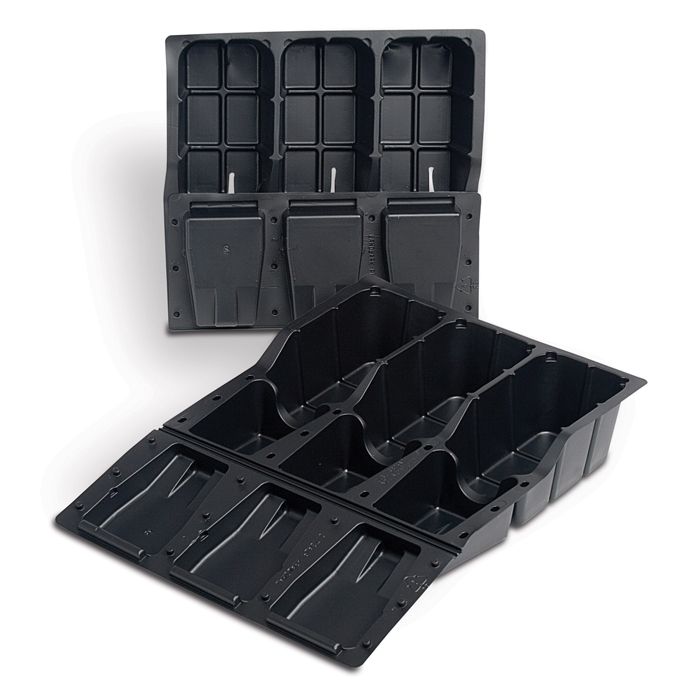 Clone Shipper Guide 3 Plant Black with Vent