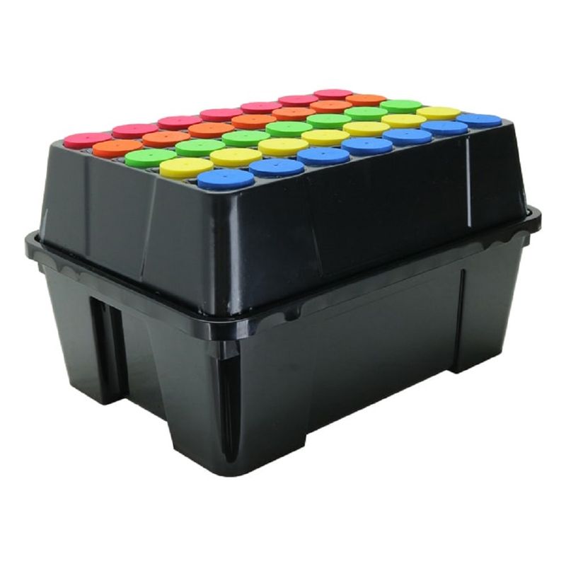 PsyCloner Pro Aeroponic Sprayer Cloner Machine Complete System with Dome &amp; Neoprene Propagation Inserts