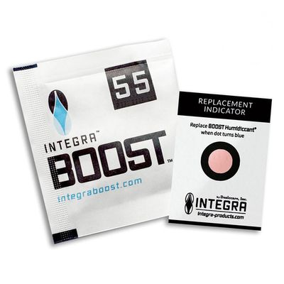 Integra Boost 2-Way Humidity Control 55% Humidiccant/ Desiccant with Display 8 gram 144/ pack