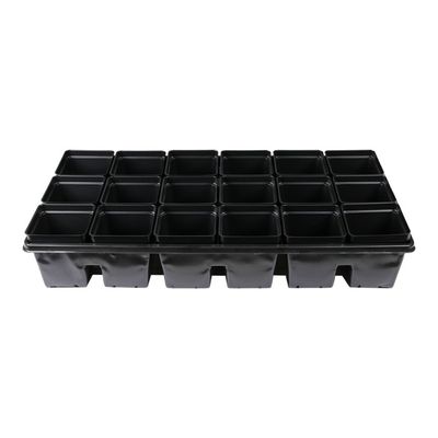 Grow1 Holder Tray for 3.25 &amp; 3.5 inch Square Pots 10x20 inch 18 site