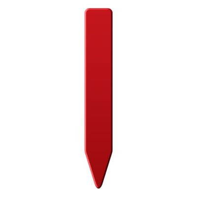 Grow1 Plant Stake Labels Red 1000/ pack