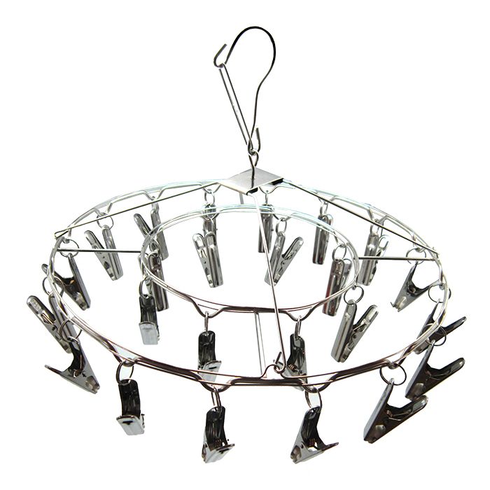 Grow1 Drying Rack Hanging Metal 24-Clip 14 inch