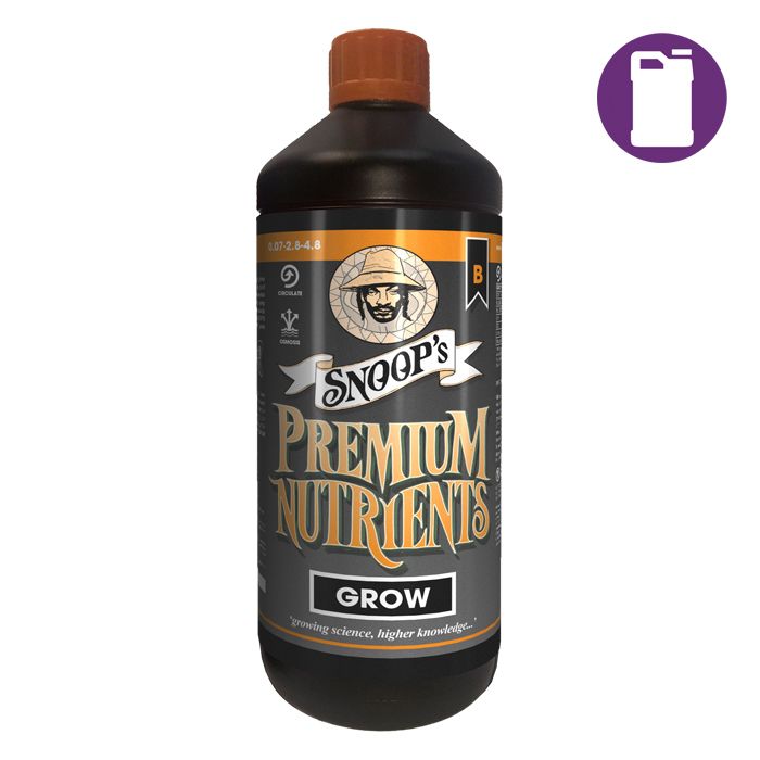 Snoop's Premium Nutrients Grow B Hydro Recirculating 0.07-2.8-4.8