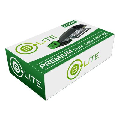 B.Lite HID CMH Premium Fixture with Ballast, Reflector, &amp; Dual 500 watt Lamps 1000 watt 120-240 volt
