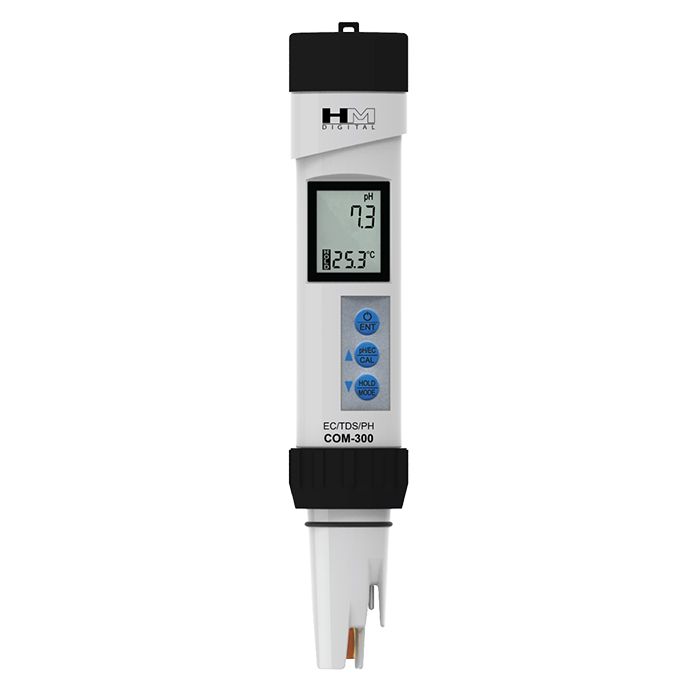 HM Digital Pro Series Waterproof Meter pH/TDS/EC/Temp Pen Style COM-300