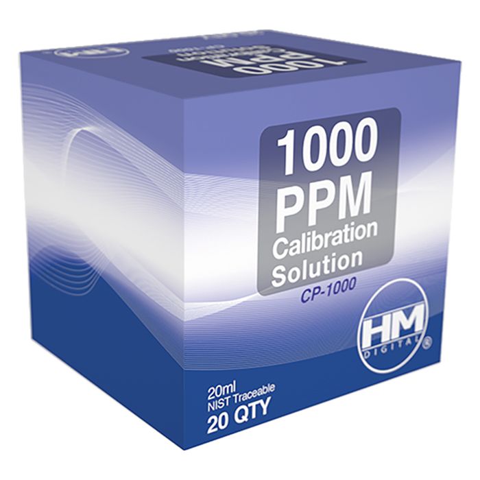 HM Digital Solution TDS 1000 ppm Calibration 20 milliliter 20/ pack