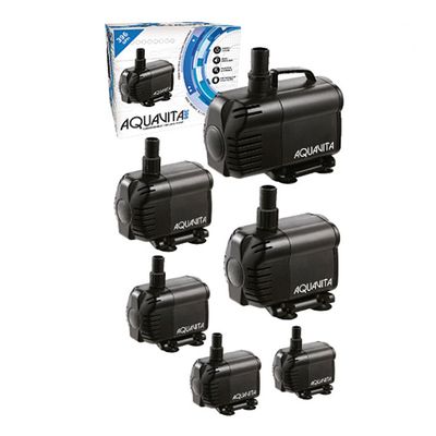 AquaVita Water Pump Submersible Only with 10 foot cord, 5/8, 1/2, &amp; 3/4 inch outlets 396 GPH 20 watt