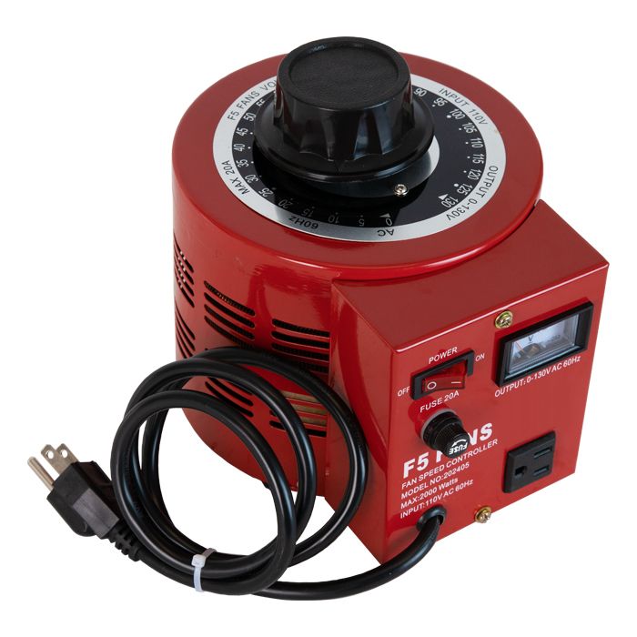 F5 Fan Speed Controller Variable Voltage Single Outlet 1000 watt 10 amp 1 kilovolt