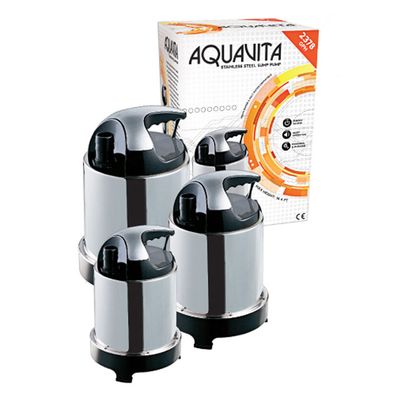 AquaVita Submersible Multi-Use Sump Pump Stainless Steel with 11.5 foot cord
